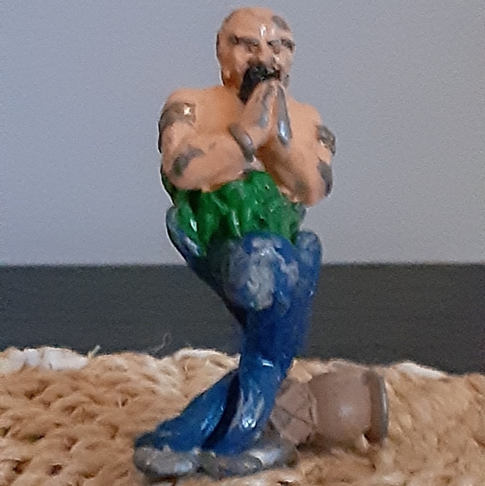 Vintage Lead Genie in the bottle figurine